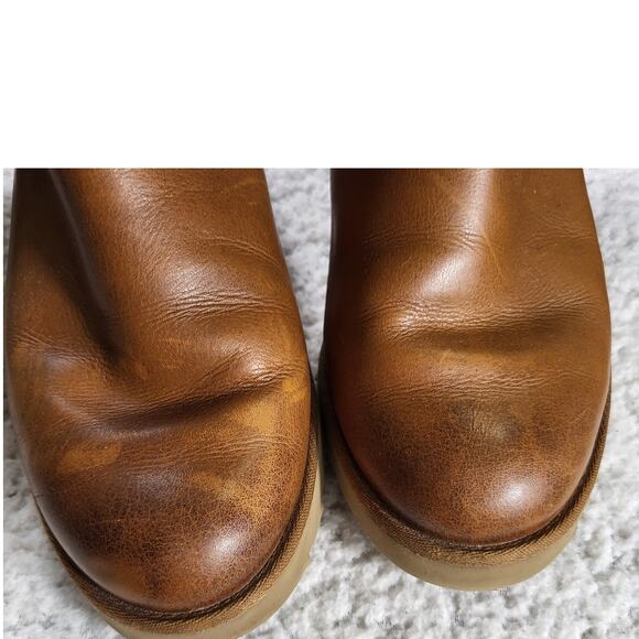 UGG Lorna 1012440 Mid Calf Leather Wedge Zipper Boots women's bootie SIZE 6 - Picture 7 of 7